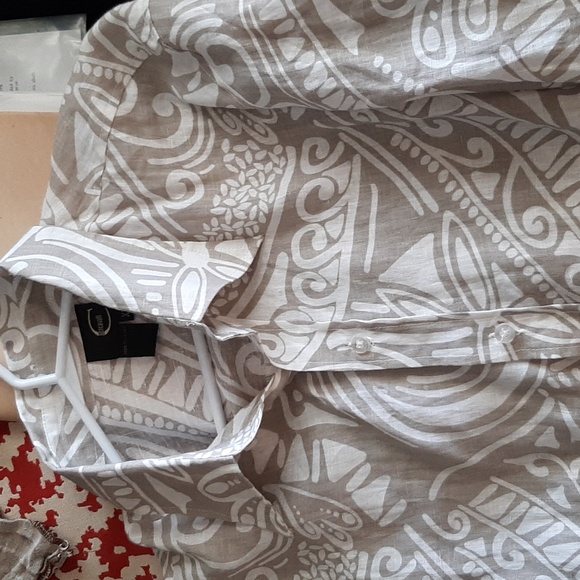 RESORT Just Cavalli men's cotton linen like shirt XXL Greig long sleeved - Picture 11 of 11